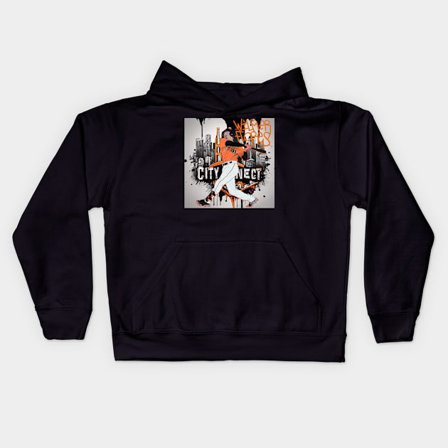 Wilmer Flores Connects Kids Hoodie by SFGiantsFanMade